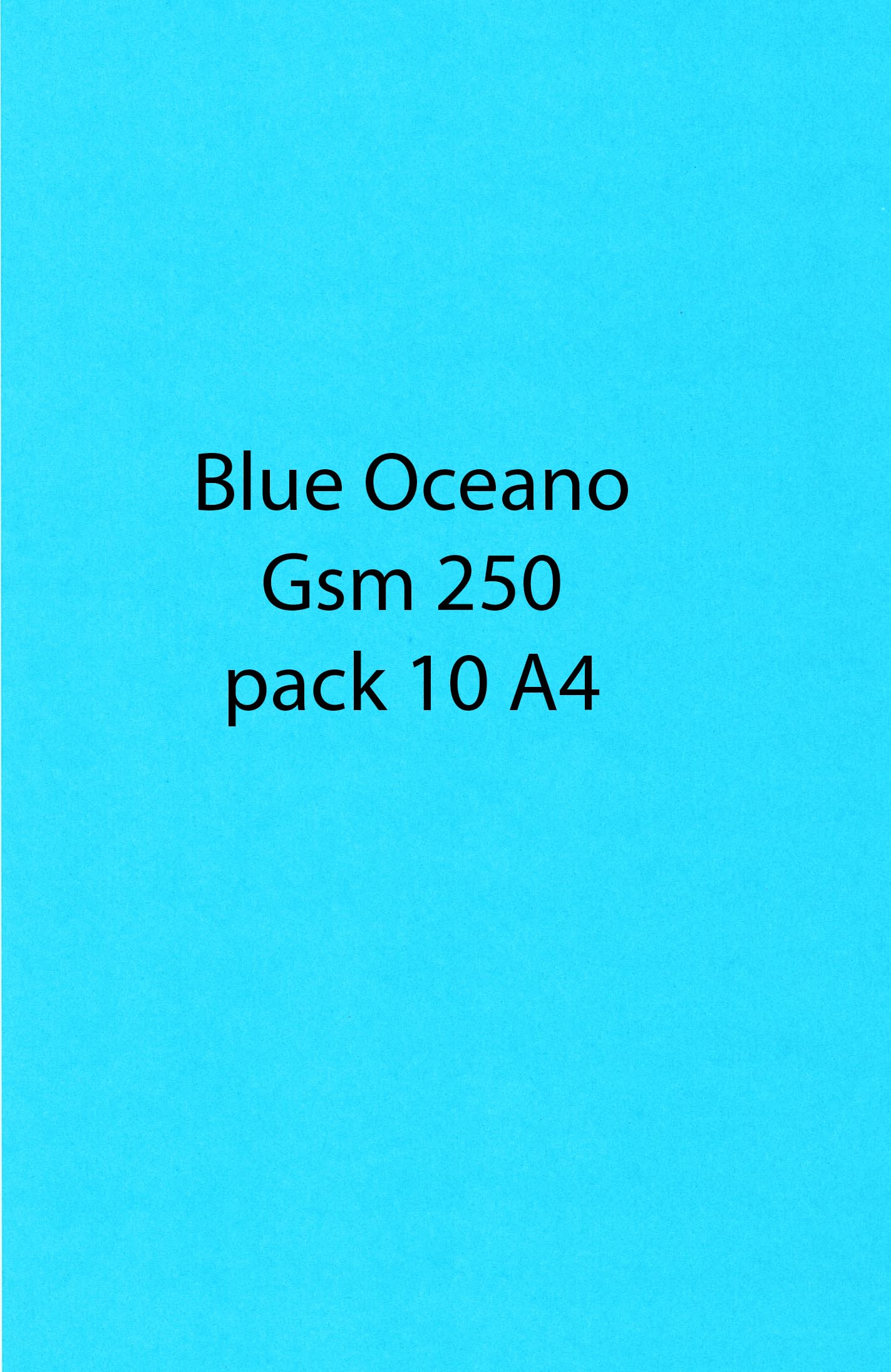 A4 Plain Card Blue Oceano 250 10 Pack